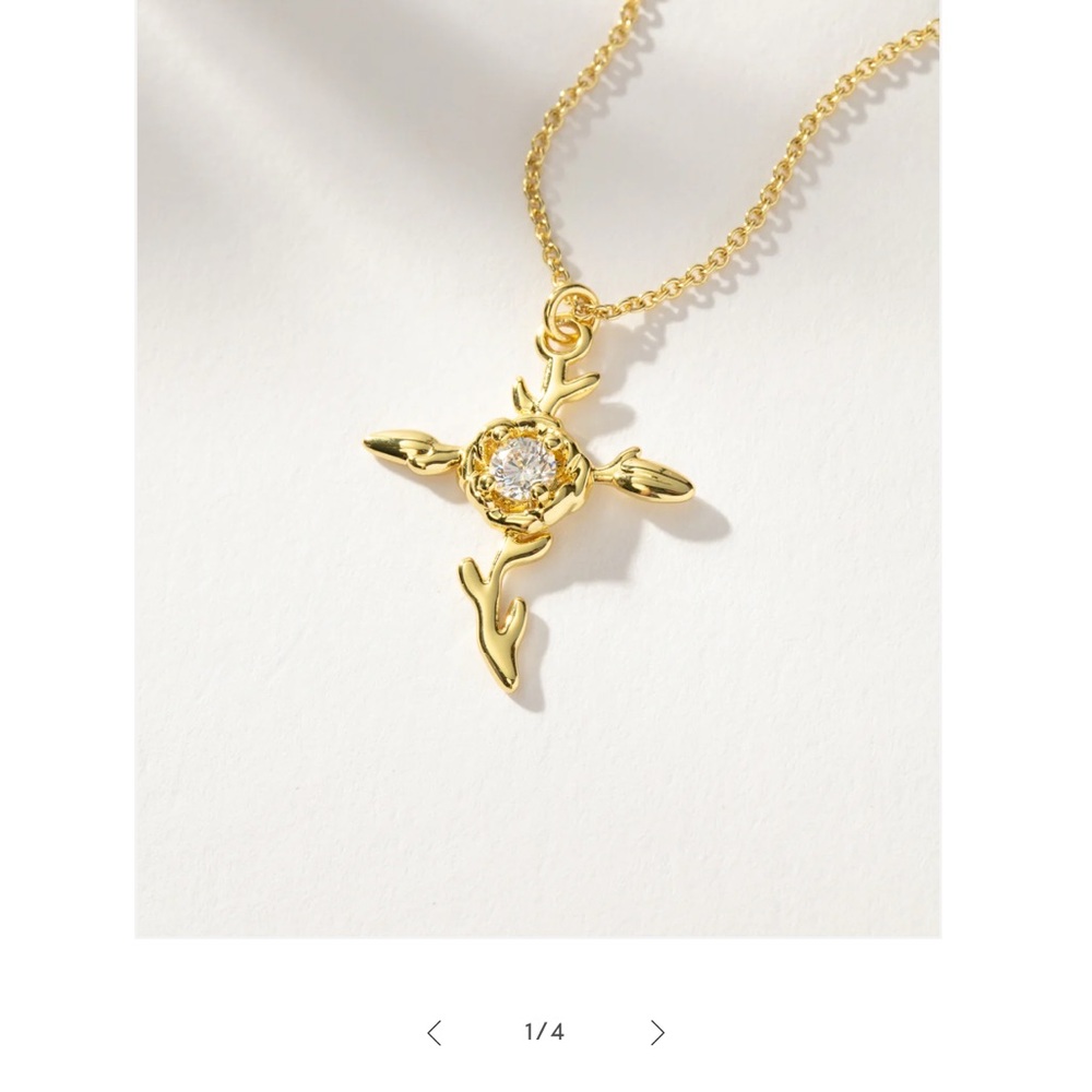 Uncommon James Gold Angel Pendant Necklace